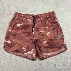 Legends Luka Shorts Mens Large Red Camo Lined Athletic Performance Gym Workout
